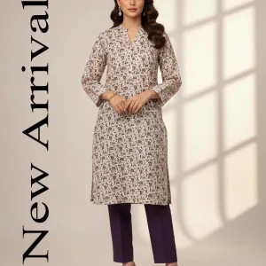 2 Pcs Women's Unstitched Printed Suit