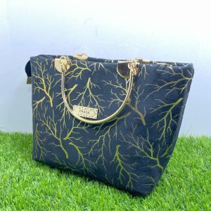 Girl's Velvet Printed Hand Bag