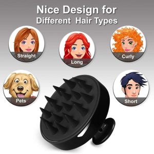 1 Piece Scalp Shampoo Massager Brush For All Type Of Hairs ( Random Color )