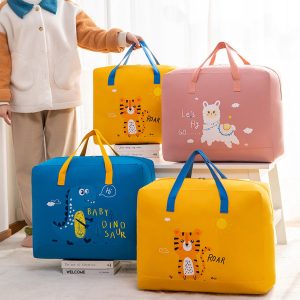 Adorable Baby Dinosaur-Themed Cloth Organizer and Storage Handbag – Portable, Lightweight, and Multi-Functional Nursery Storage Solution for Baby Essentials, Toys, Diapers, and Clothes - Random Color