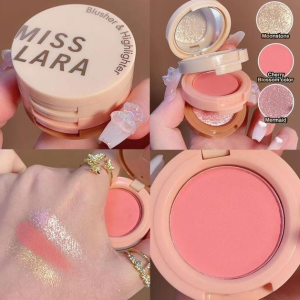 Miss Lara 3-in-1 Blush Palette – Highlighter, Contour & Blush in One, Fine Smooth Texture, Rich Colour, Long-Lasting Makeup