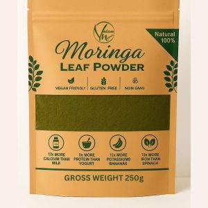 Organic Moringa Leaf Powder | Natural Superfood For Weight Loss, Immunity Boost, Energy Support & Height Growth (250g)