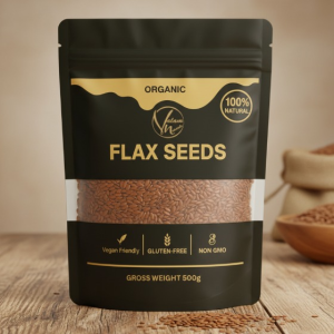 Organic Flax Seeds – 100% Natural, Gluten-Free & Non-GMO Superfood (250g)