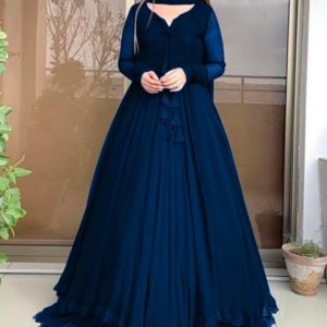 Women's Stitched Chiffon Embroidered Maxi Suit