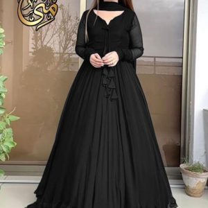 Women's Stitched Chiffon Embroidered Maxi Suit