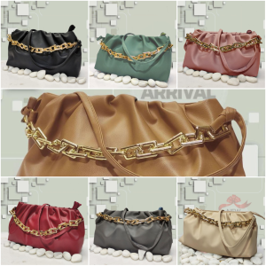 Women's PU Leather Plain Hand Bag