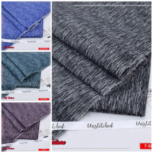 Men’s Unstitched Wash And Wear Self Print Suit in 4 different colors