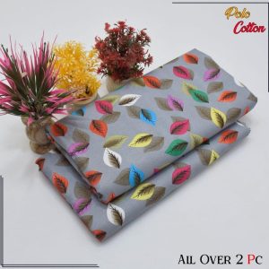 2 Pcs Women's Unstitched Printed Suit