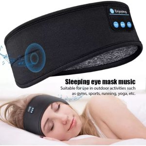 Wireless Bluetooth Music Headband With Built-In Headphones