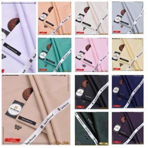 Men’s Unstitched Cotton Sotton Plain Suit (12 different colors)