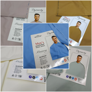 Men’s Unstitched Wash And Wear Plain Suit