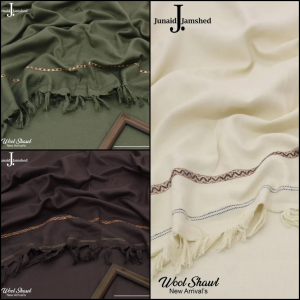 1 Pc Men's Wool Plain Shawl